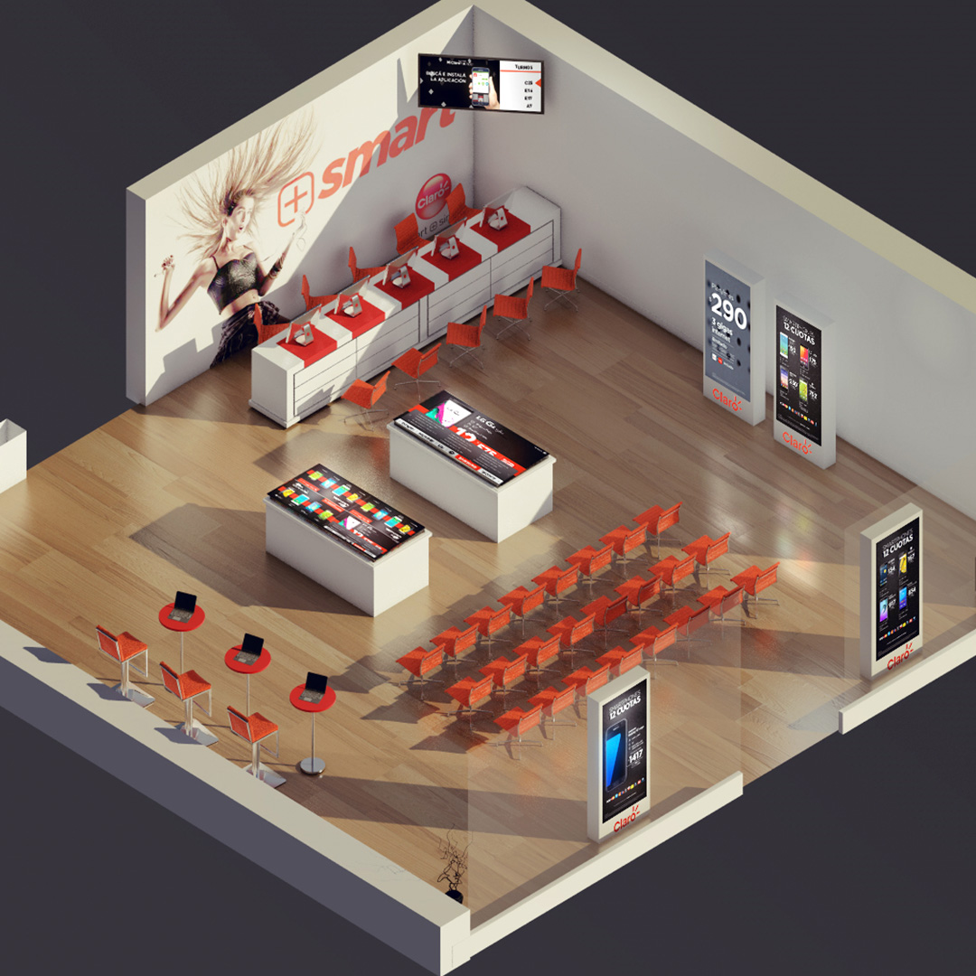 Tienda interactiva del futuro para Claro